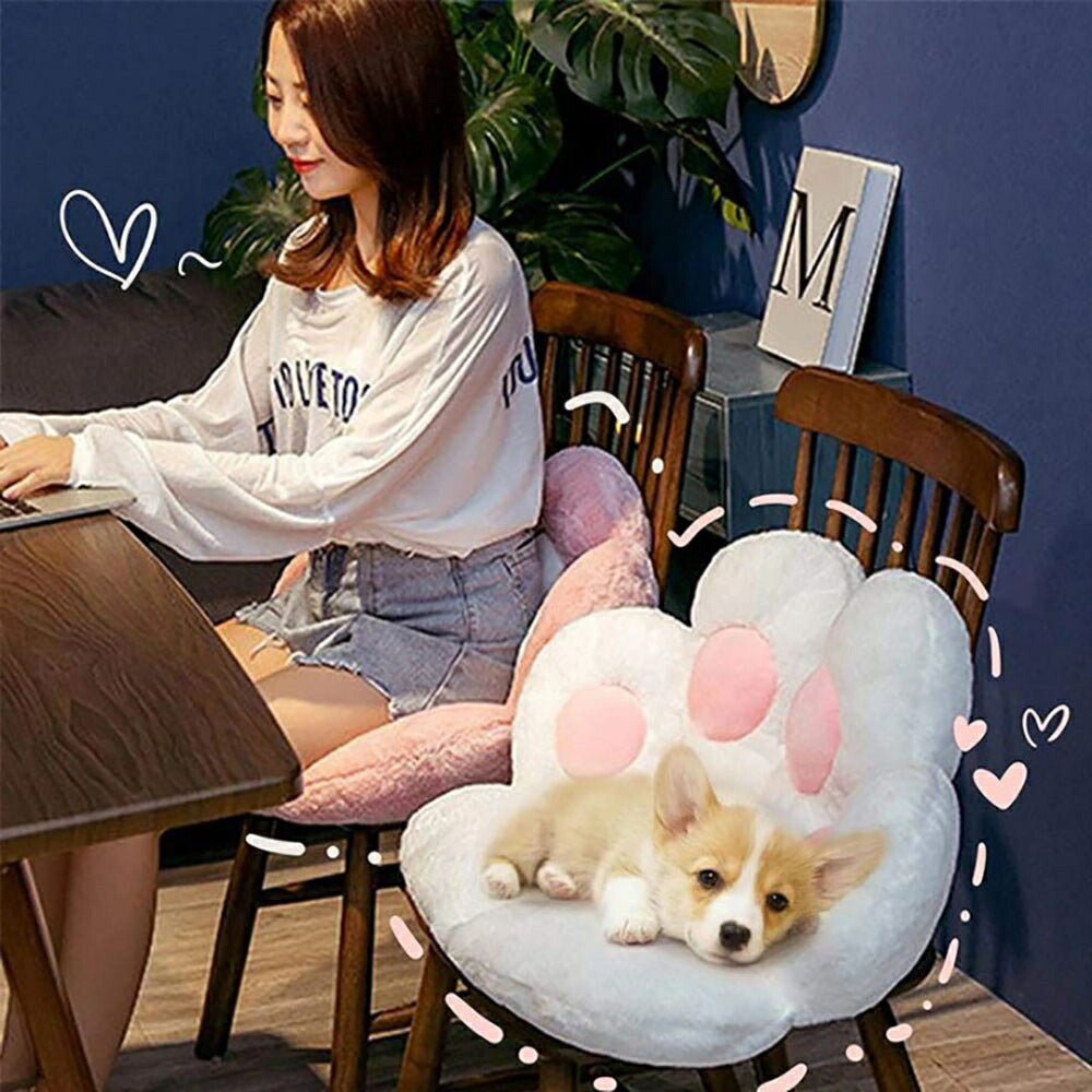 椅子 クッション 猫 肉球 ホワイト 70×60cm 抱き枕 ぬいぐるみ 動物 ネコ 猫ちゃん CAT アニマル かわいい チャーミング おもちゃ 誕生日 クリスマス ギフト サプライズ 友人 家族 パーティー 恋人 お遊戯会 子供 イベント SNS