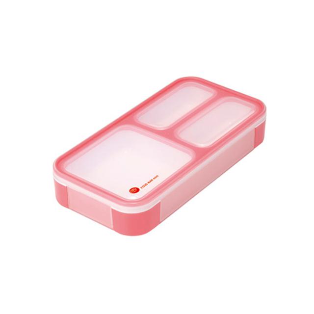 【チェリーピンク・400ml】 弁当箱  フードマン ミニ FOODMAN MINI  薄型 お弁当箱 薄型弁当箱 ランチボックス 通販 1段 400ml スリム 女子 男子 大人 小学 お弁当グッズ  16458 7200682 4571347