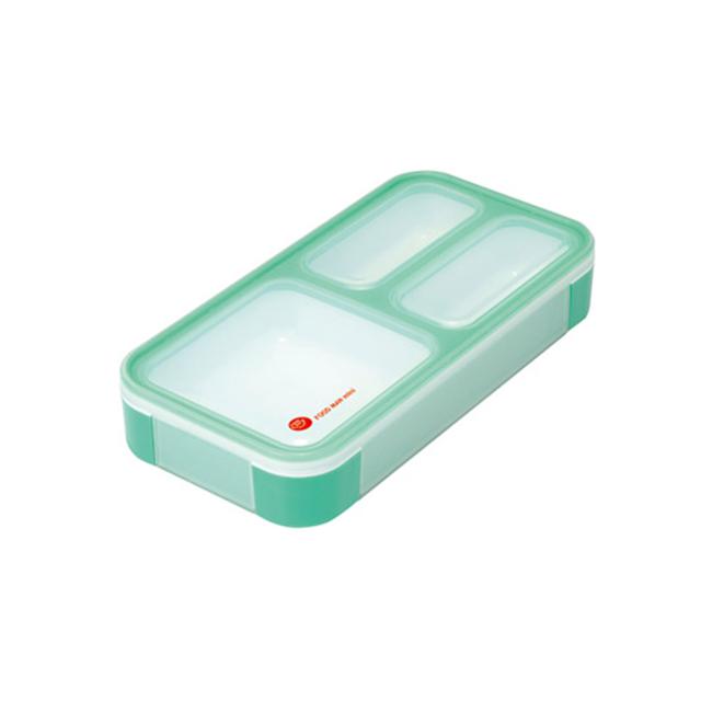【ミントグリーン・400ml】 弁当箱  フードマン ミニ FOODMAN MINI  薄型 お弁当箱 薄型弁当箱 ランチボックス 通販 1段 400ml スリム 女子 男子 大人 小学 お弁当グッズ  16458 7200682 4571347