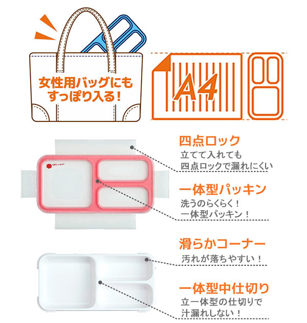 【ミントグリーン・400ml】 弁当箱  フードマン ミニ FOODMAN MINI  薄型 お弁当箱 薄型弁当箱 ランチボックス 通販 1段 400ml スリム 女子 男子 大人 小学 お弁当グッズ  16458 7200682 4571347
