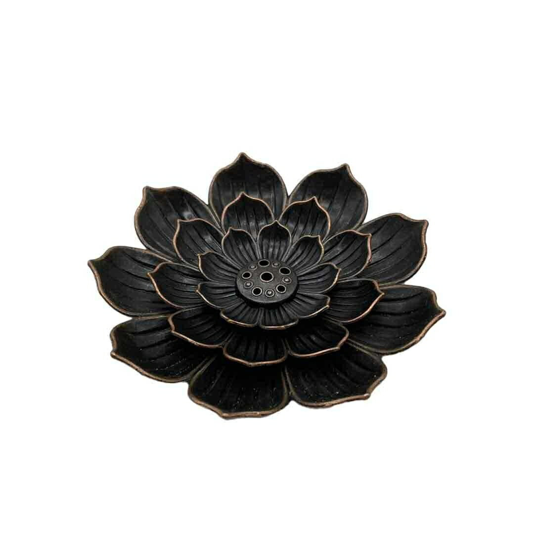 お香立て 蓮の花 合金 蓮華 風水 開運 線香立て オブジェ 幸運ロータス 金運 幸運蓮華 アジアン 香炉に合うアジアン 雑貨 香炉 仏具 お香 中国 インセンスホルダー 蓮 ロータス インドネシア アジアン雑貨 おしゃれ