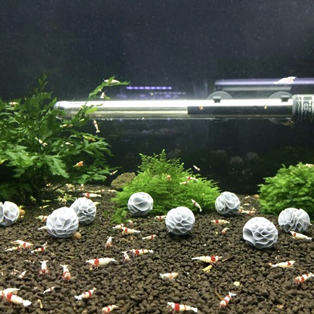 エビ 産卵用 繁殖ボール 青 海老 10個セット ミナミヌマエビ 産卵床 隠れ場 生体観察 水槽 アクアリウム 隔離 安心 安全 飼育 自由研究 かわいい 可愛い ペット ヤマトヌマエビ 産まれる 稚魚 淡水 観察 繁殖 養殖 増やす