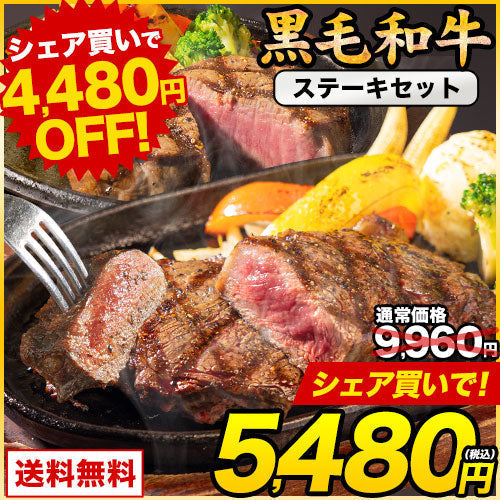 九州産黒毛和牛 厳選ステーキセット ヒレ200g サーロイン300g ステーキ肉 食べ比べ まとめ買いフードロス 食品ロス 削減支援 送料無料