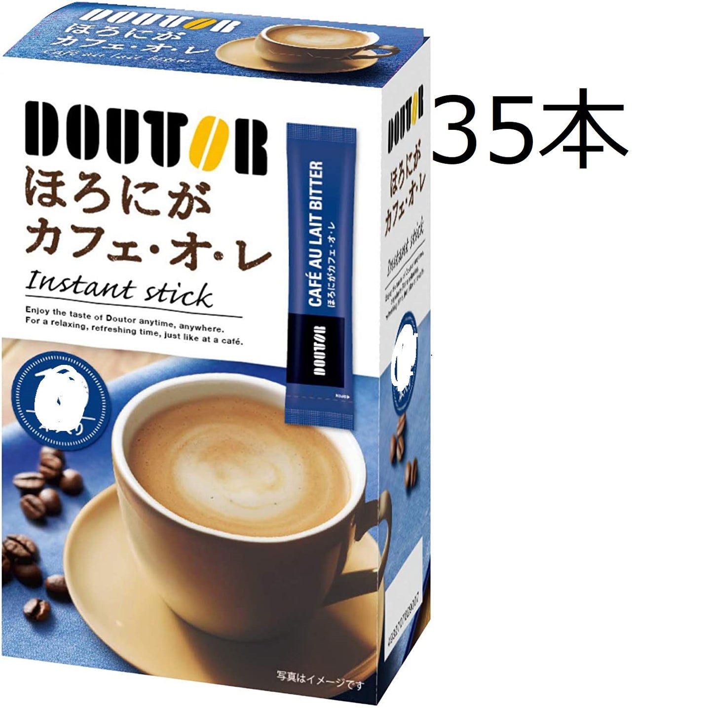 　バラ売り　ドトールコーヒー ほろにがカフェ・オ・レ インスタントスティック 30袋　ほろにが