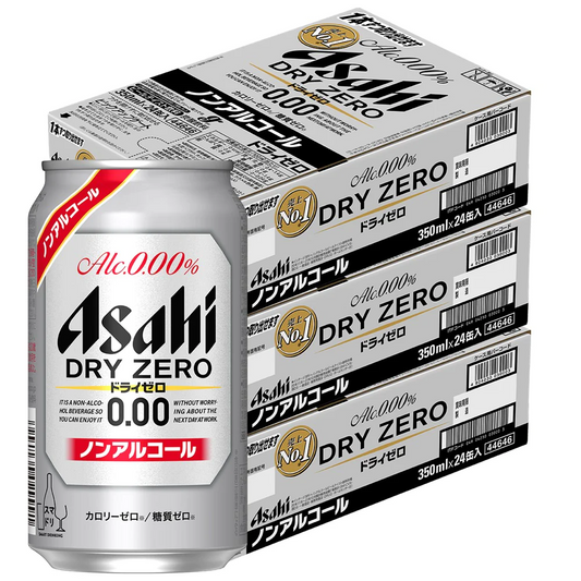 【送料無料】アサヒ ドライゼロ 350ml×3ケース/72本【北海道・沖縄県・東北・四国・九州地方は必ず送料がかかります】