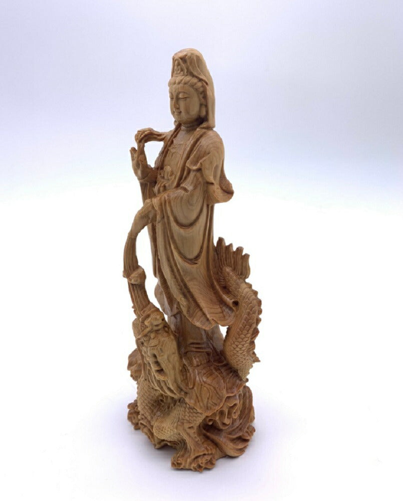 龍 お酒 仏様 観音像 観音菩薩 立像 木彫り 仏像 置物 仏壇仏像 高級天然 ツゲ木彫り 風水グッズ 金運 プレゼント 贈り物 開店祝い お店 ショップ 会社 経営者 宝くじ 金脈 商売繁盛 パワー スピリチュアル プレゼント  ギフト お土産 お守り