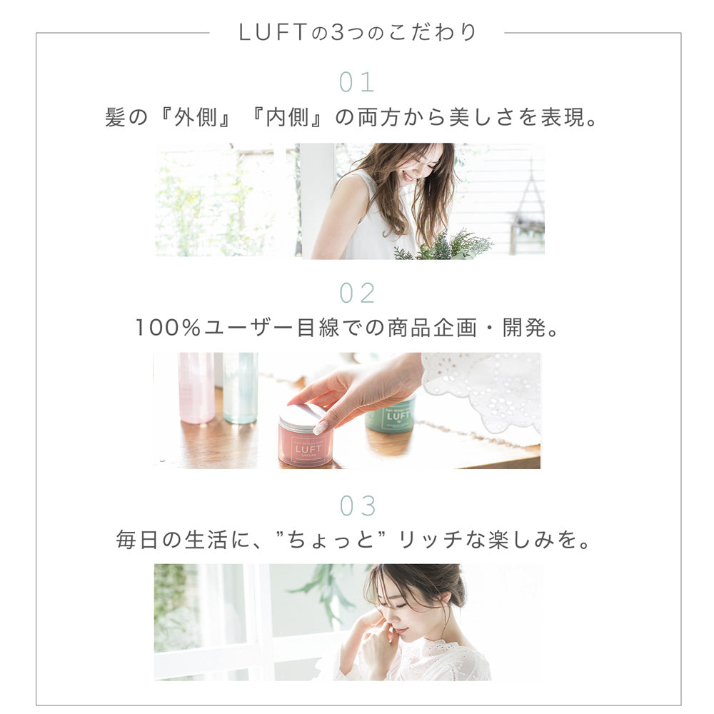 LUFT ルフト ヘアスプレー 180g ベース base 無香料 ヘアアイロン前 ふんわり トリートメント スタイリング剤