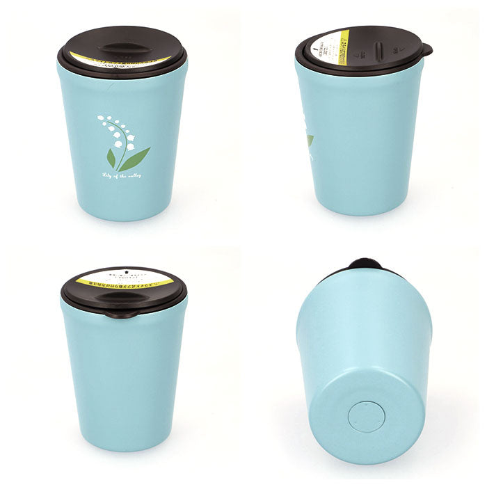 【チューリップ・タンブラー】 Fleur フルール タンブラー ステンレス 蓋付き 260ml 通販 フタ付き 保冷 保温 洗いやすい レトロ 花柄 フタ ふた 蓋 オフィス おしゃれ かわいい 昭和レトロ ギフト 贈り物