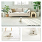 抗菌ペットマット 140×170×0.6cm ファブリックベージュ フロアマット 拭ける 床暖房対応 厚手 大判 リビング 滑り止め 防音 防水 防炎 リバーシブル 汎用 140×170cm おしゃれ 室内 床 クッションマット プレイマット ベビー 赤ちゃん 犬 猫 ペット 新生活 pvcマット Caraz カラズ 【保証付き】