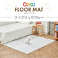 抗菌ペットマット 140×170×0.6cm ファブリックグレー フロアマット 拭ける 床暖房対応 厚手 大判 リビング 滑り止め 防音 防水 防炎 リバーシブル 汎用 140×170cm おしゃれ 室内 床 クッションマット プレイマット ベビー 赤ちゃん 犬 猫 ペット 新生活 pvcマット Caraz カラズ 【保証付き】