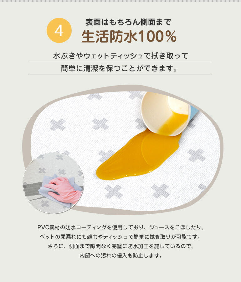 抗菌ペットマット 65×180×0.6cm ホワイトヘリンボーン 拭ける キッチン 台所 マット 高級 滑り止め おしゃれ 防水 北欧 防炎 厚手 防音 クッションマット 70 フロアーマット リバーシブル 犬 猫 リビングマット 赤ちゃん お昼寝マット 玄関マット 室内 pvcマット 送料無料 Caraz 床暖房対応 【保証付き】