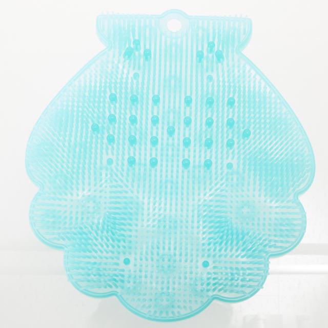 【アクアブルー・footblushshell】 フットブラシ  トーン tone  抗菌フットブラシ シェル shell 抗菌 清潔 フットケア 通販 角質 足裏 におい 防止 ケア マ フットケア用品  TR-17 tone-tr-17 3a889160