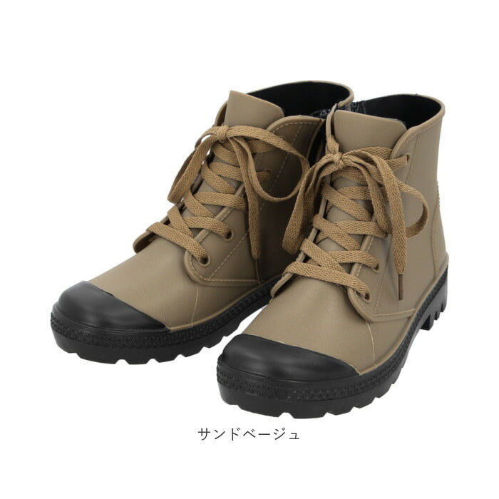 【ネイビー・M(23-24cm)】 レインシューズ スニーカー 通販 レディース おしゃれ レインスニーカー 雨 スニーカー フラットシューズ レインブーツ ブラック 黒 ネイビー 紺 ガーデニング 畑仕事 庭いじり ショート