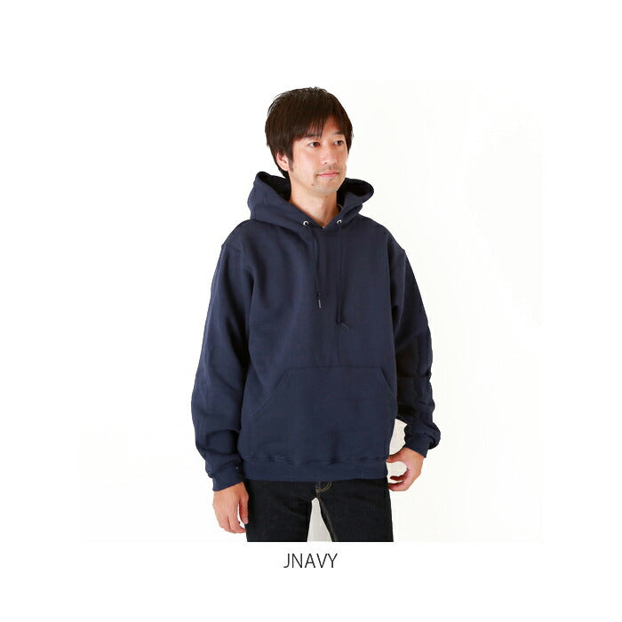 【BLACK・Sサイズ】 fruit of the loom スウェット パーカー 通販 フルーツオブザルーム メンズ プルオーバー スーパーコットン ヘビーウェイト 12オンス 12oz フード スエット 厚手 裏起毛 無地 シンプル