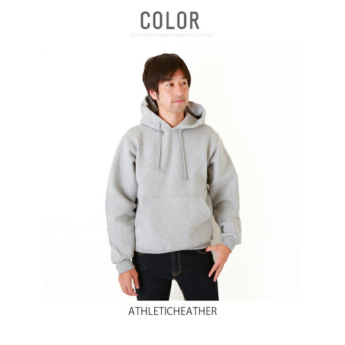 【FORESTGREEN・Mサイズ】 fruit of the loom スウェット パーカー 通販 フルーツオブザルーム メンズ プルオーバー スーパーコットン ヘビーウェイト 12オンス 12oz フード スエット 厚手 裏起毛 無地 シンプル