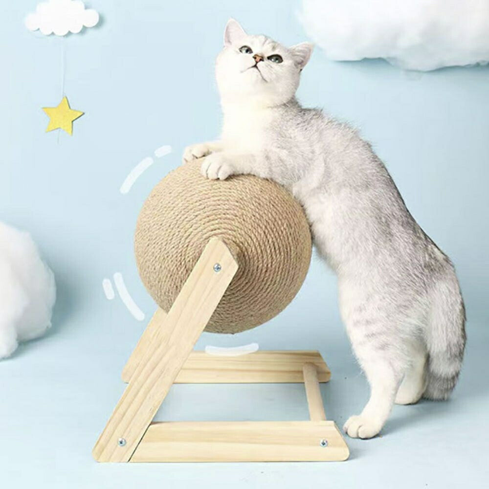 ペット 用品 猫 爪とぎ ボール 型 キャット CAT 猫おもちゃ ネコの爪とぎ キャットボール 猫用 爪磨き 猫のストレス解消 玩具 猫の玩具 回転 ねこ ネコ 爪とぎ対策 耐摩耗 組み立て簡単 爪研ぎ つめとぎ エコ 運動不足改善 プレゼント