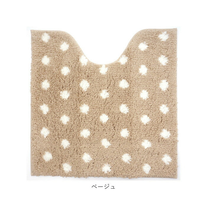 【アイボリー】 トイレマット おしゃれ 通販 洗える 60×60 センチ ふんわリッチ 60cm 抗菌 防臭 Mサイズ 洗濯可 かわいい カキウチ トイレタリー トイレ用品 日用品 インテリア