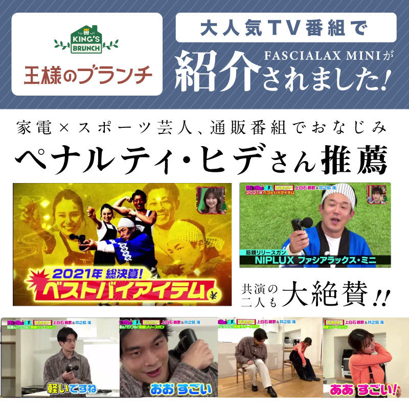NIPLUX FASCIALAX MINI 筋膜リリースガン ファシアラックス ミニ 全身用 ハンディ