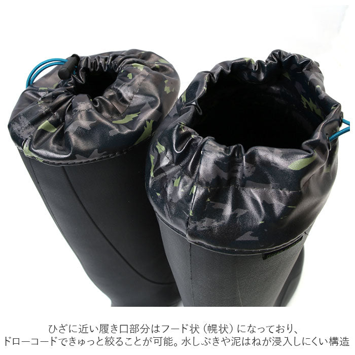 【カーキ・Mサイズ（24.5-25.0）】 長靴 メンズ 軽い 通販 レインブーツ レインシューズ おしゃれ 軽量 ロングブーツ 雨靴 雪 レディース 防水 カジュアル アウトドア 釣り 農作業 男性 持ち運び 靴 くつ シューズ 阪神素地