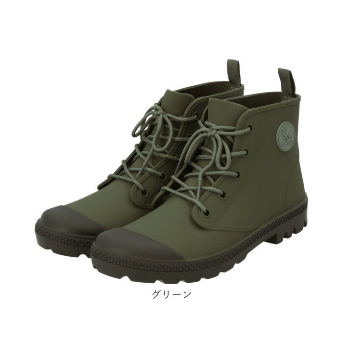 【グリーン・M(24.5-25.0cm)】 ブーツ メンズ 防水 通販 ハイカットスニーカー アクティブブーツ レディース レインシューズ 長靴 紐 おしゃれ ショートブーツ ショート キッズ 男の子 女の子 ガーデニング 紐靴