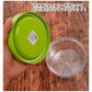 【アップルレッド・クリアタイプ】 ランチボックス 保冷 1段 400ml GEL-COOL ジェルクール  通販 GEL COOL round ラウンド 保冷ランチ 丸型 クリアタイプ 透明 保冷剤一体型 弁当箱 ランチ 一段 スクリュー蓋