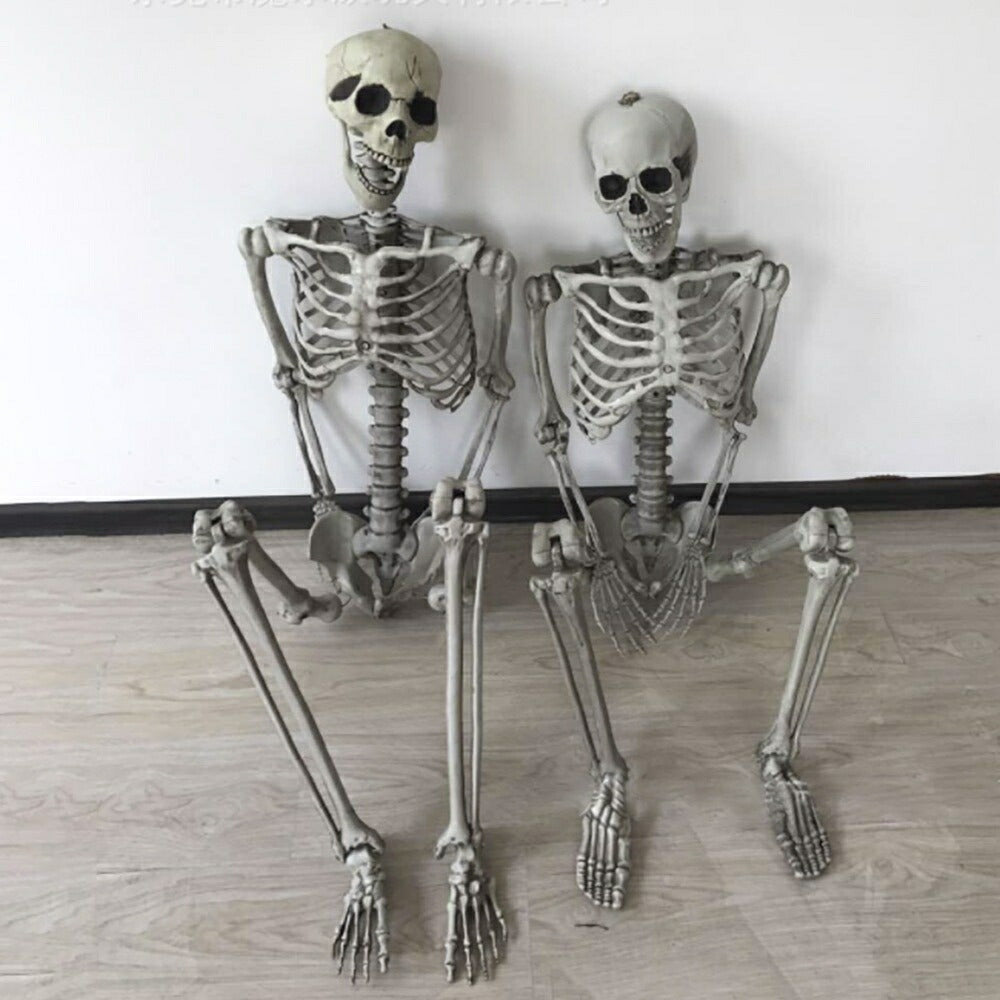 ハロウィン 骸骨 ガイコツ 骨 等身大 置物 約165cm ホラー リアル 本格的 誕生日 飾り付け 室内 置物 仮装 クリスマス用品 怖い 恐怖 スケルトン skeleton 骨 ボーン 渋い かわいい Xmas Christmas 豪華グッズ