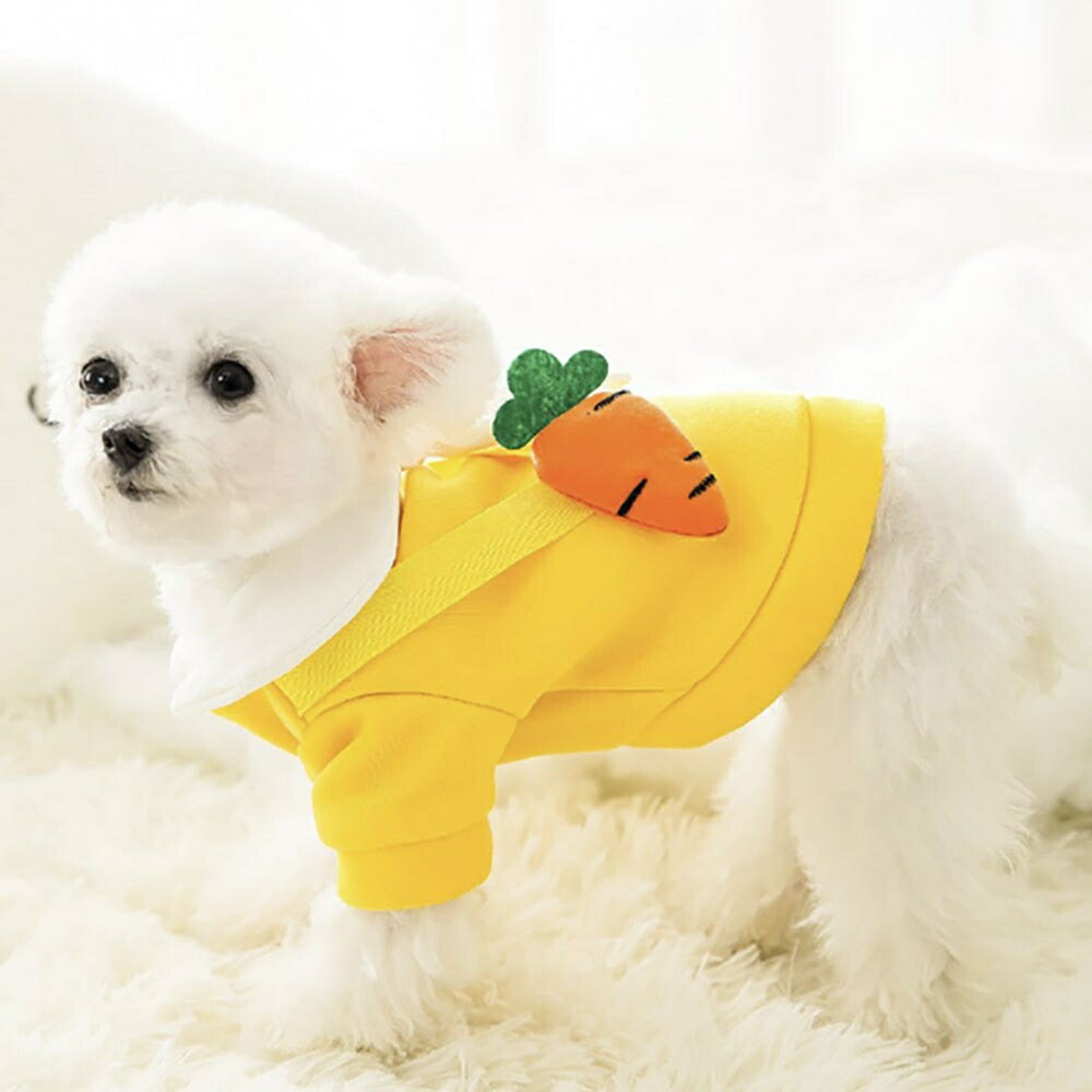 ペット 用 服 黄色 にんじん ウサギ M 人参 小型犬用 犬 猫 ミニサイズ わんちゃん用 猫ちゃん用 ドッグ 衣装 小型犬 おさんぽ おでかけ お出掛け おしゃれ コンパクト 愛犬とお散歩 旅行用 お出かけ 動物 アニマル dog