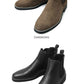 【DARKBROWN・S(25.0-25.5cm)】 サイドゴアブーツ メンズ 通販 靴 ハイカット メンズシューズ カジュアル チェルシーブーツ ショートブーツ 男性 冬靴 メンズブーツ Sサイズ 25cm 25.5cm Mサイズ 26cm 26.5cm Lサイズ