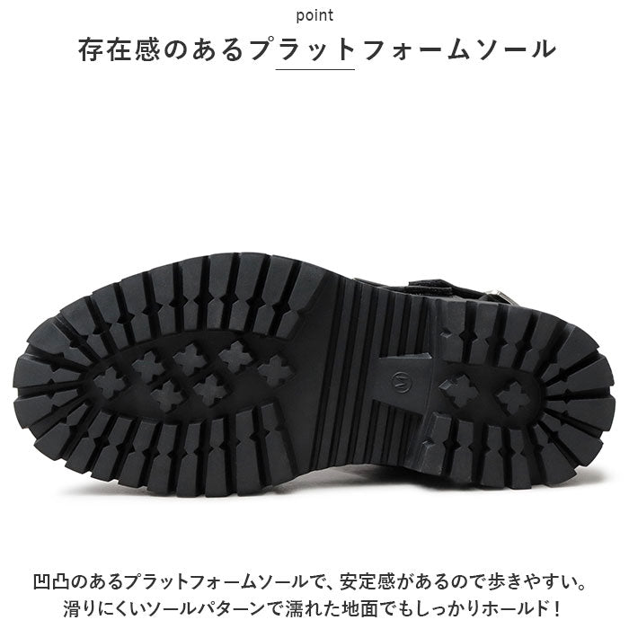 【BLACK・L(27.0-27.5cm)】 グラベラ サンダル glabella 通販 GLBT-262 スポーツサンダル 厚底サンダル メンズ ストラップサンダル オフィスサンダル コンフォートサンダル PLATFORM SOLE SANDALS