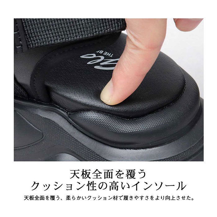 【BLACK・L(27.0-27.5cm)】 グラベラ サンダル glabella 通販 GLBT-265 スポーツサンダル 厚底サンダル メンズ ストラップサンダル オフィスサンダル コンフォートサンダル CHUNKY SOLE STRAP SANDALS