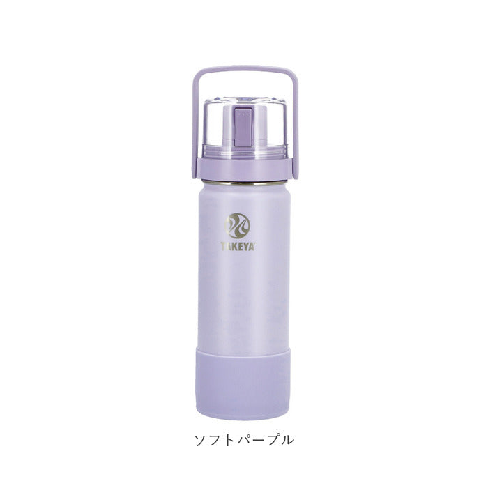 【アクティブホワイト・0.52L】 タケヤフラスク ゴーカップ 520 通販 タケヤ 水筒 520ml 18oz キッズ 直飲み 保冷 ステンレス 2way コップ付き 通学 遠足 運動会 子ども水筒 ストラップ付き 斜めがけ 肩掛け おしゃれ