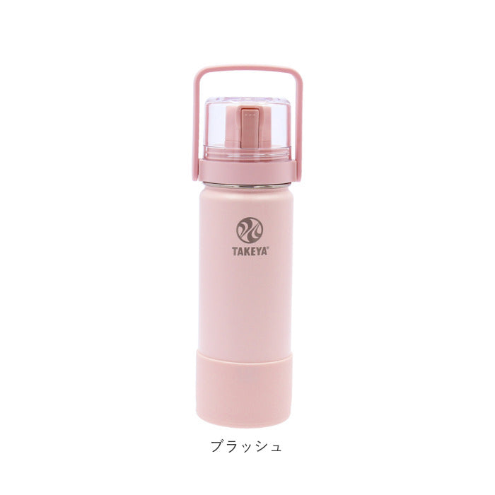 【アクティブホワイト・0.52L】 タケヤフラスク ゴーカップ 520 通販 タケヤ 水筒 520ml 18oz キッズ 直飲み 保冷 ステンレス 2way コップ付き 通学 遠足 運動会 子ども水筒 ストラップ付き 斜めがけ 肩掛け おしゃれ