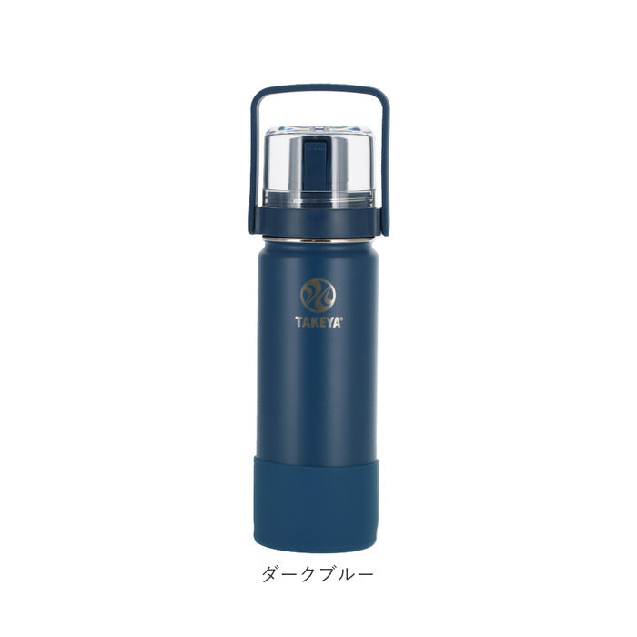 【アクティブホワイト・0.52L】 タケヤフラスク ゴーカップ 520 通販 タケヤ 水筒 520ml 18oz キッズ 直飲み 保冷 ステンレス 2way コップ付き 通学 遠足 運動会 子ども水筒 ストラップ付き 斜めがけ 肩掛け おしゃれ