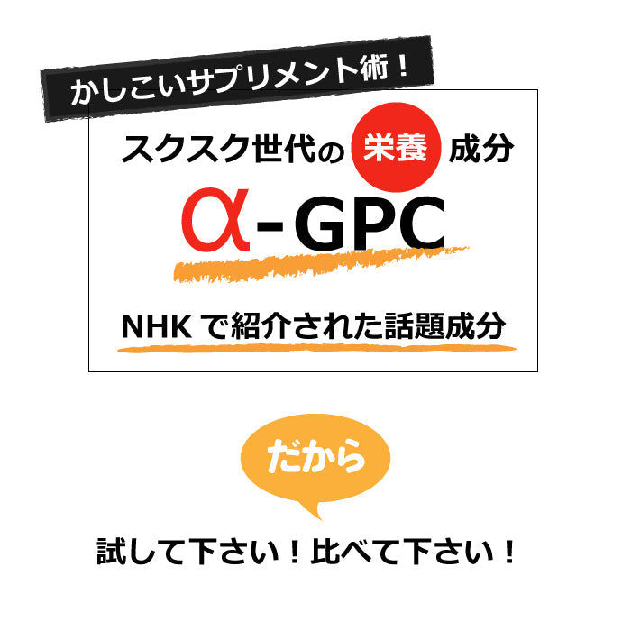 【3人シェア買いでお得】アルファGPC サプリ alphaGPC 《福袋 割引価格３個+１個無料》
