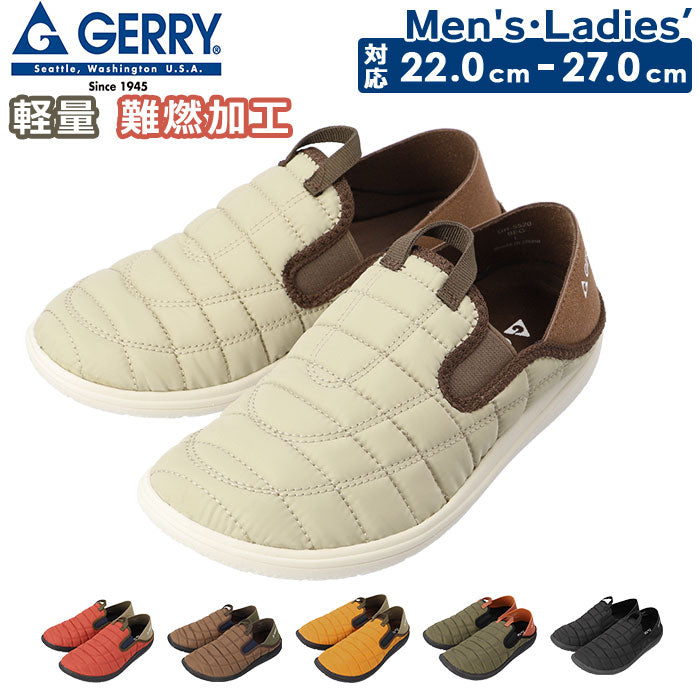 【YELLOW・レディースLL(約24cm)】 ジェリー GERRY スリッポン 通販 レディース スニーカー サンダル ２WAY モックシューズ キャンプモック モック 撥水 軽量 靴 くつ GR-5520 アウトドア キャンプ 燃えにくい