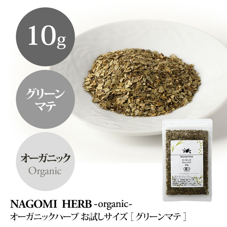 グリーンマテ マテ茶 オーガニック ・ハーブ お試し 10g 【 有機JAS マテ ハーブティー ドライ グリーンマテ茶 無農薬 】
