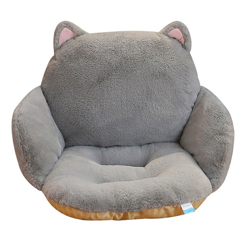 椅子 クッション 座椅子 猫 グレー キャット ぬいぐるみ 抱き枕 動物 ネコ 猫ちゃん CAT アニマル かわいい チャーミング おもちゃ 誕生日 クリスマス ギフト サプライズ 友人 家族 パーティー 恋人 お遊戯会 子供 イベント SNS