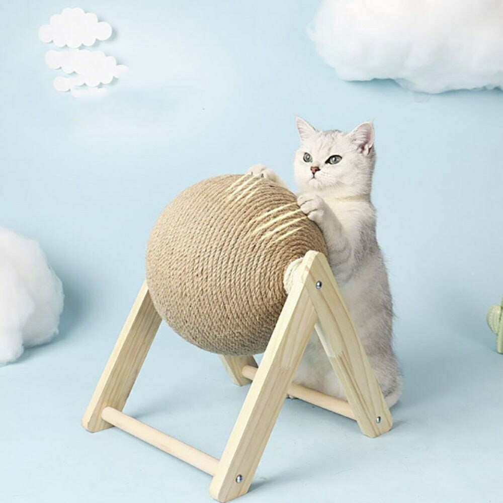 ペット 用品 猫 爪とぎ ボール 型 キャット CAT 猫おもちゃ ネコの爪とぎ キャットボール 猫用 爪磨き 猫のストレス解消 玩具 猫の玩具 回転 ねこ ネコ 爪とぎ対策 耐摩耗 組み立て簡単 爪研ぎ つめとぎ エコ 運動不足改善 プレゼント