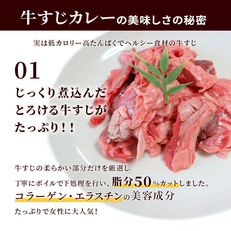 辛口牛すじカレー 3パック