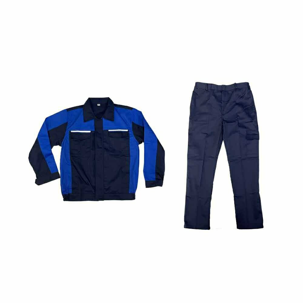 作業着 ブルー ネイビー XL 作業服 上下セット長袖 メンズ レディース 男女兼用 作業用 工場 ワークウェア ユニフォーム 統一感 仕事 仕事着 ワーク デザイン 快適 動きやすい DIY 引越し スポーツ 運動 アウトドア 人気