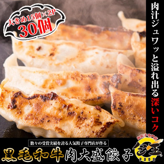 30個×27g 黒毛和牛肉大盛餃子