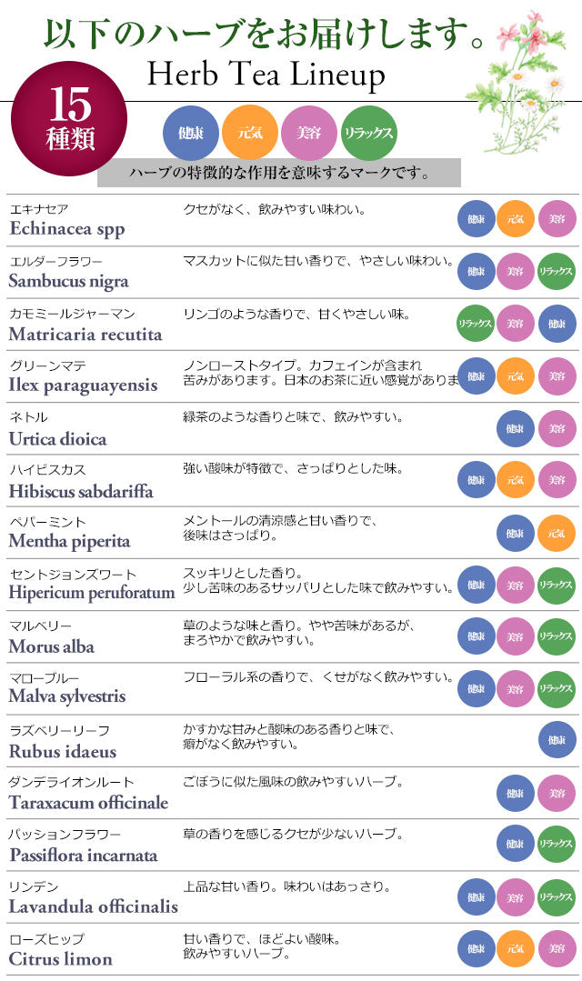 メディカルハーブ検定対応オーガニックハーブセット 【送料無料】