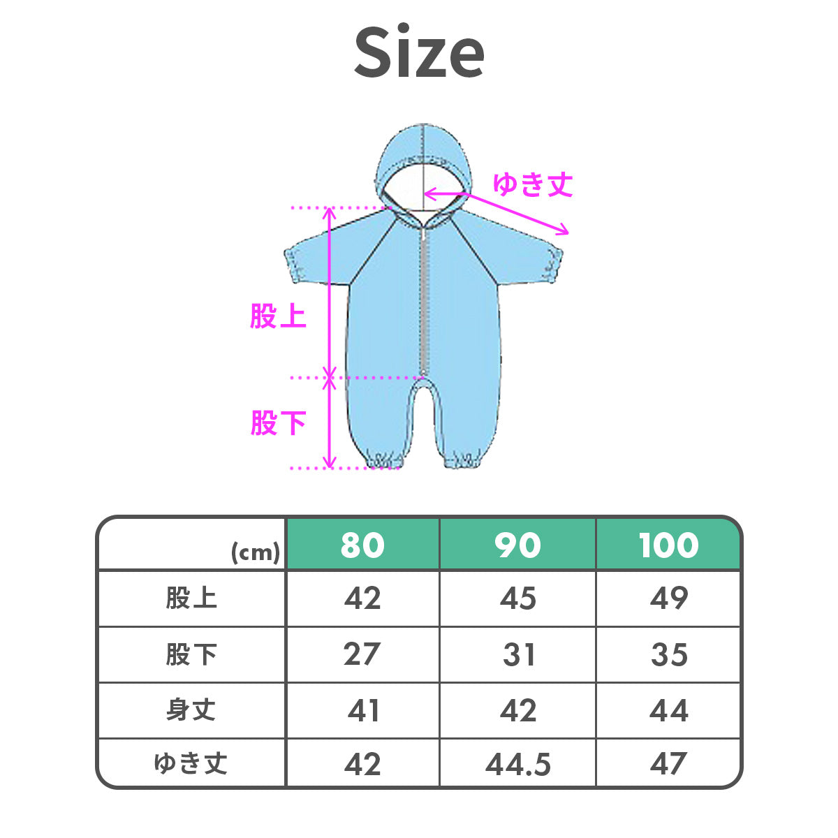 【100サイズxミニフラワーパープル】レインコート キッズ プレイウェア 80cm 90cm 100cm レインロンパース 長袖 幼児 子供用 撥水 子供 子ども こども 1歳 2歳 3歳 砂場着 遊び着  雨 上下 つなぎ 前開き 前身ファスナー レインパーカー 女の子 男の子 ロンパース フード 登園 保育園 幼稚園 送料無料