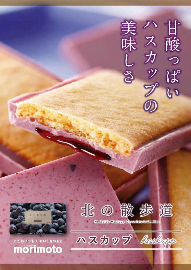 【北海道限定】morimoto 4種セット【ハスカップジュエリー 4個入】【北の散歩道 ハスカップ】【北の散歩道 らいでんメロン】【キャラメルハニーサンド】