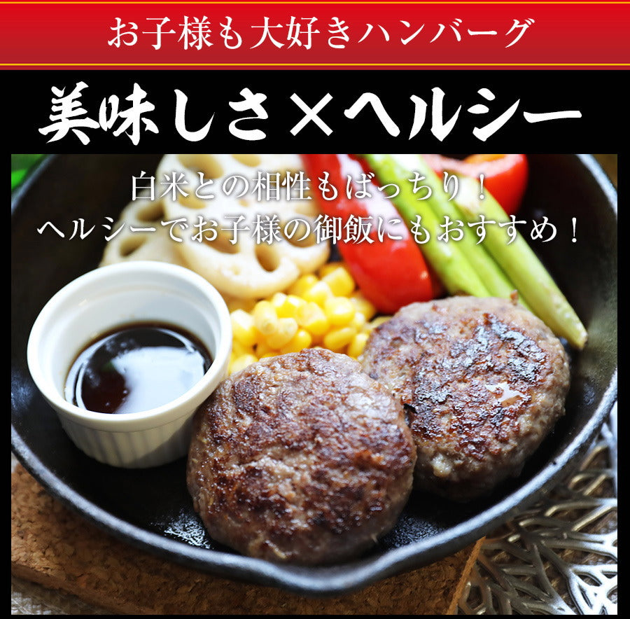 【5個セット】ヘルシー 馬肉 ハンバーグ
