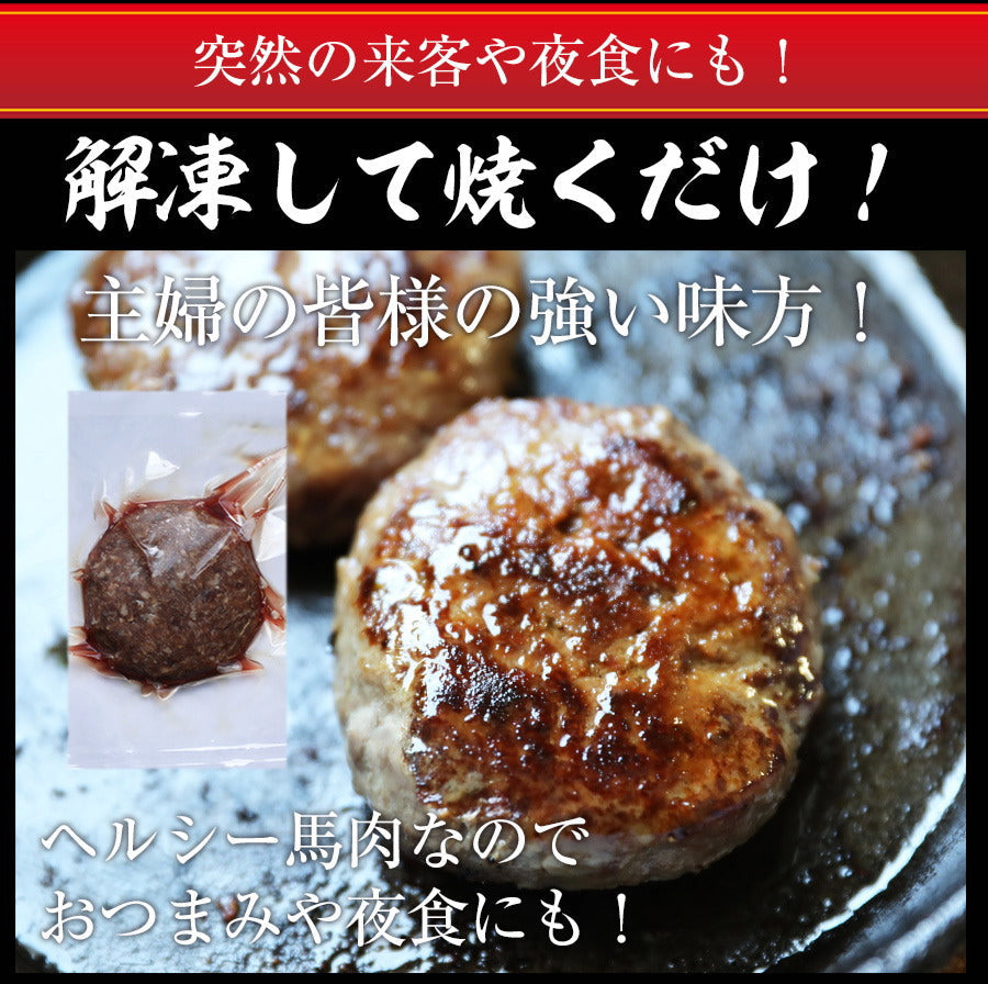 【5個セット】ヘルシー 馬肉 ハンバーグ