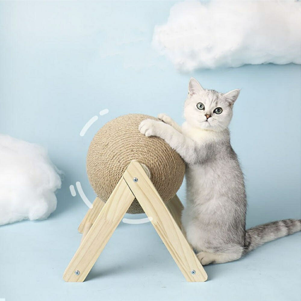 ペット 用品 猫 爪とぎ ボール 型 キャット CAT 猫おもちゃ ネコの爪とぎ キャットボール 猫用 爪磨き 猫のストレス解消 玩具 猫の玩具 回転 ねこ ネコ 爪とぎ対策 耐摩耗 組み立て簡単 爪研ぎ つめとぎ エコ 運動不足改善 プレゼント