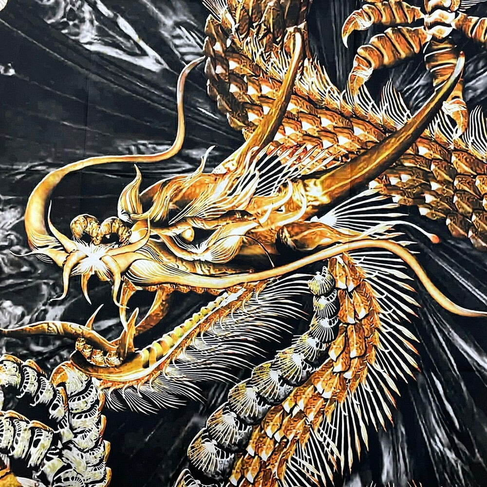 風水 タペストリー 黄金龍 ドラゴン 150×100竜 絵 ポスター 玄関 ウォールデコ ウォールデコレーション 絵 ウォールアート モダンアート 龍の飾り 壁 金竜 金龍 ドラゴン 壁掛け モダン デザイン おしゃれ アイテム 龍神 プレゼント