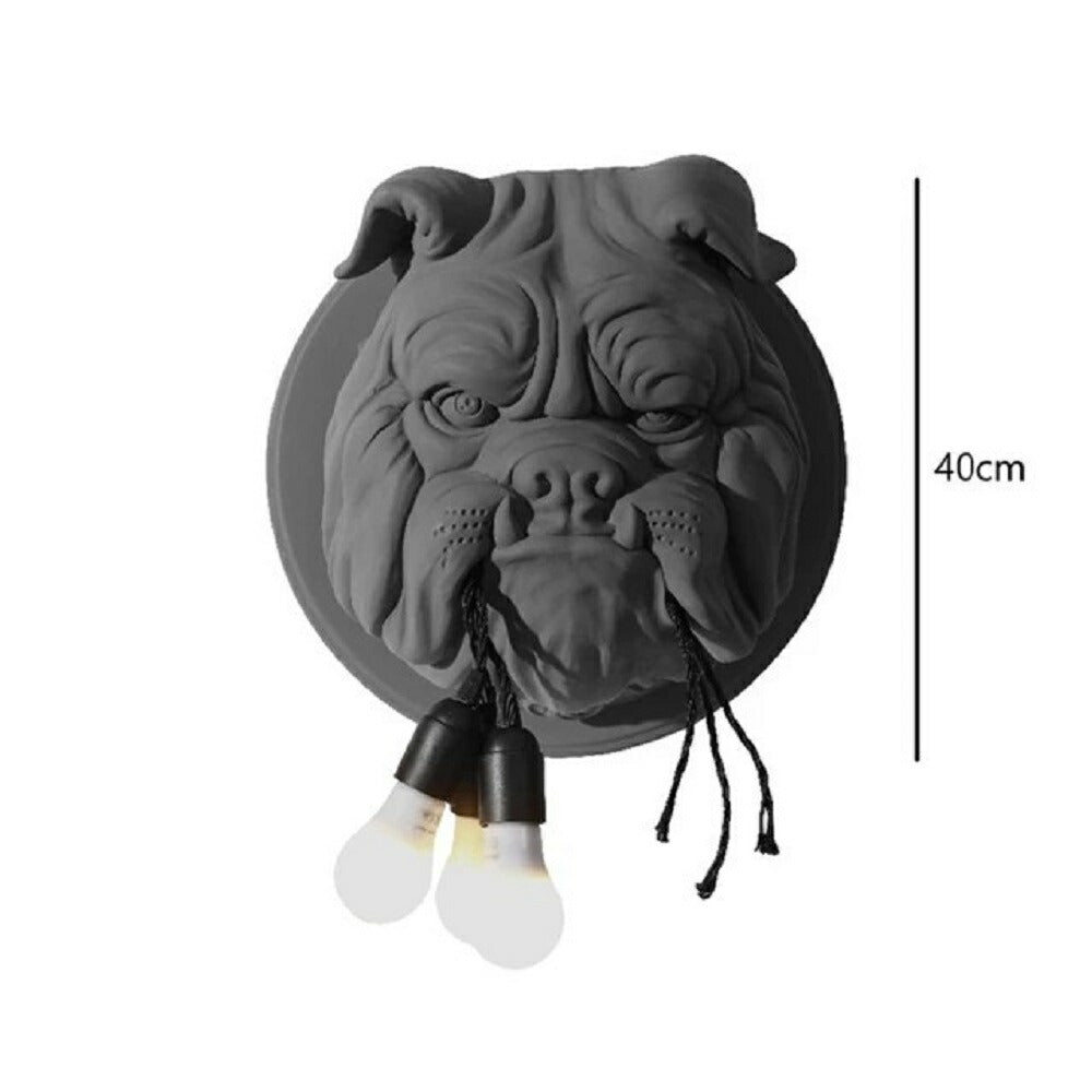 【人気商品】ランプを咥える ブルドッグ ブルドック ドッグ 犬 ランプ LAMP ランタン 高級 重量 間接照明 3灯 テーブルランプ テーブルスタンド テーブルライト レトロ 照明 パーム ブラック 北欧 おしゃれ モダン ヴィンテージ アニマル animal