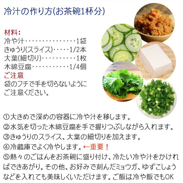 冷や汁 3パックセット 宮崎名物 国産の入り 国内製造国産品